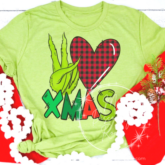 Peace Love XMAS Graphic Tee