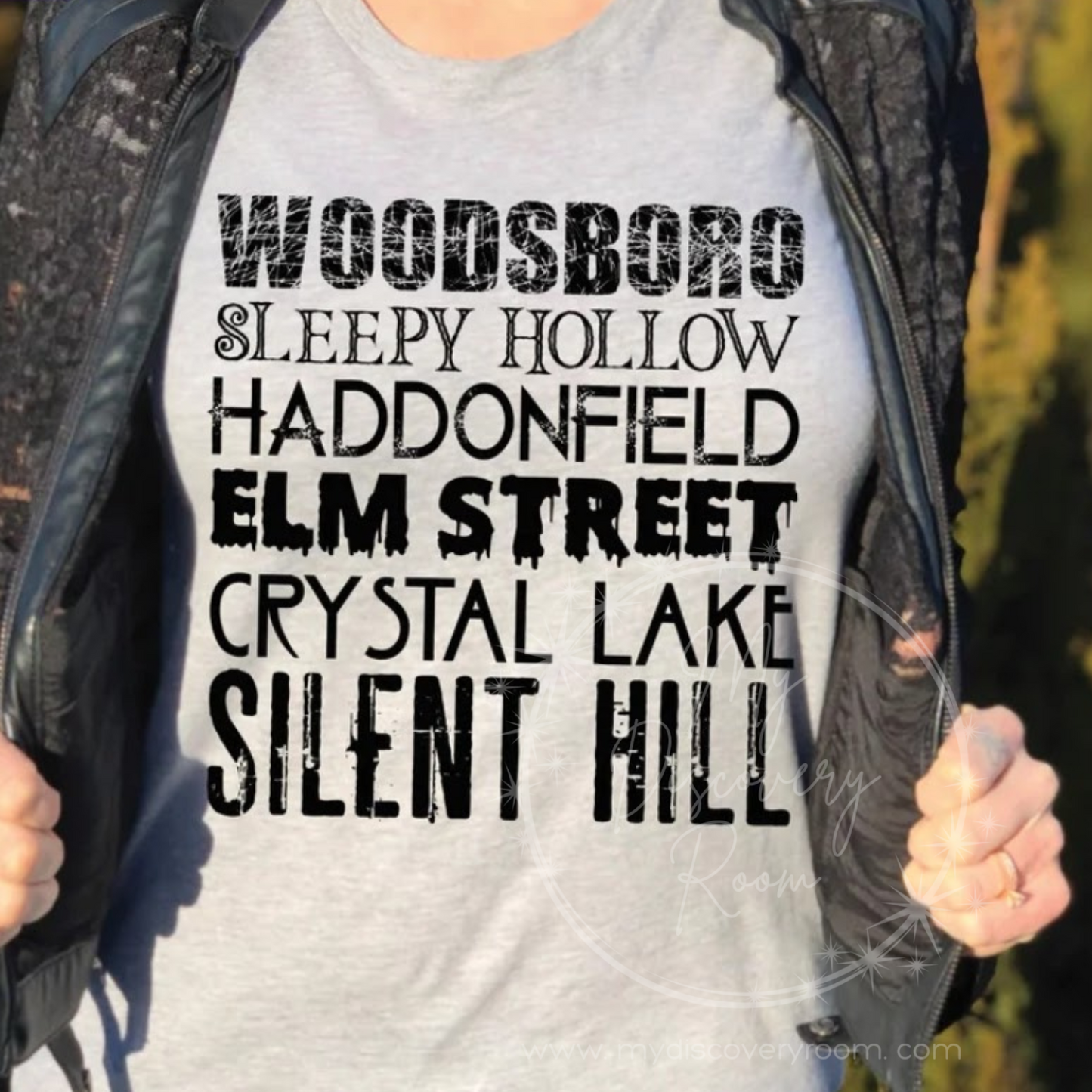 Scary Movie Cities Graphic Tee