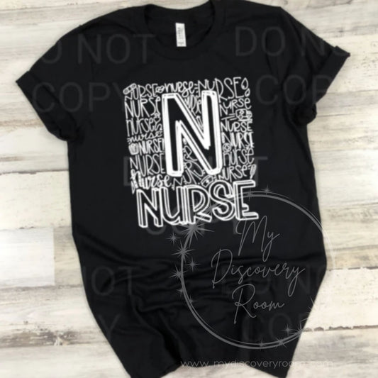 Nurse Typography Graphic Tee