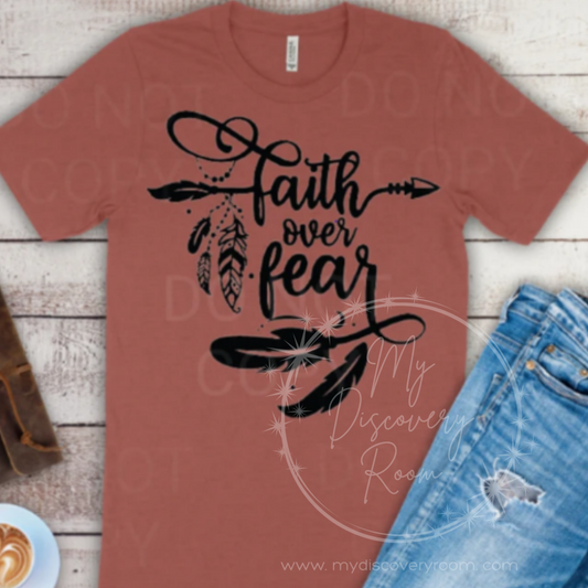 Faith Over Fear (Feathers) Graphic Tee