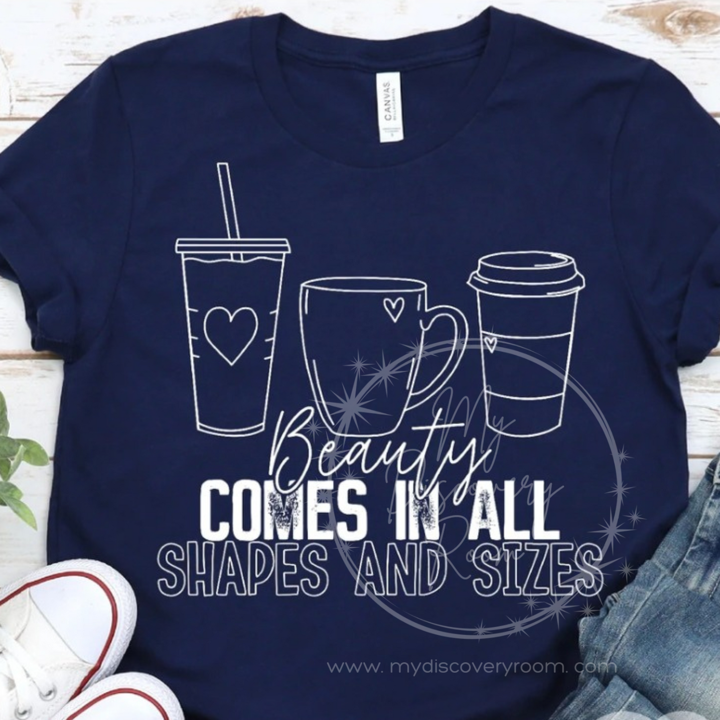 Beauty Comes In All Shapes And Sizes Graphic Tee