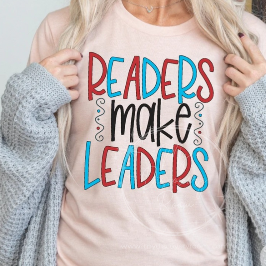 Readers Make Leaders Graphic Tee