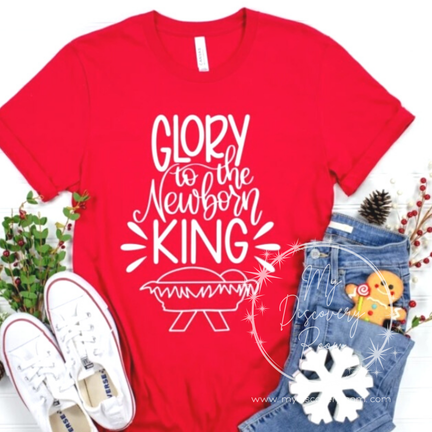 Glory To The Newborn King (2) Graphic Tee