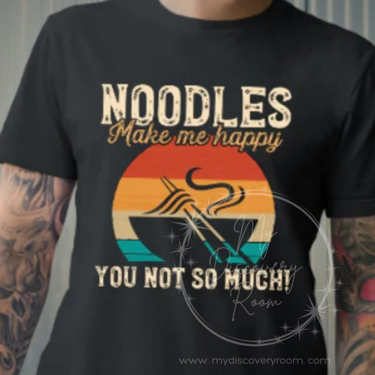 Noodles Make Me Happy Graphic Tee