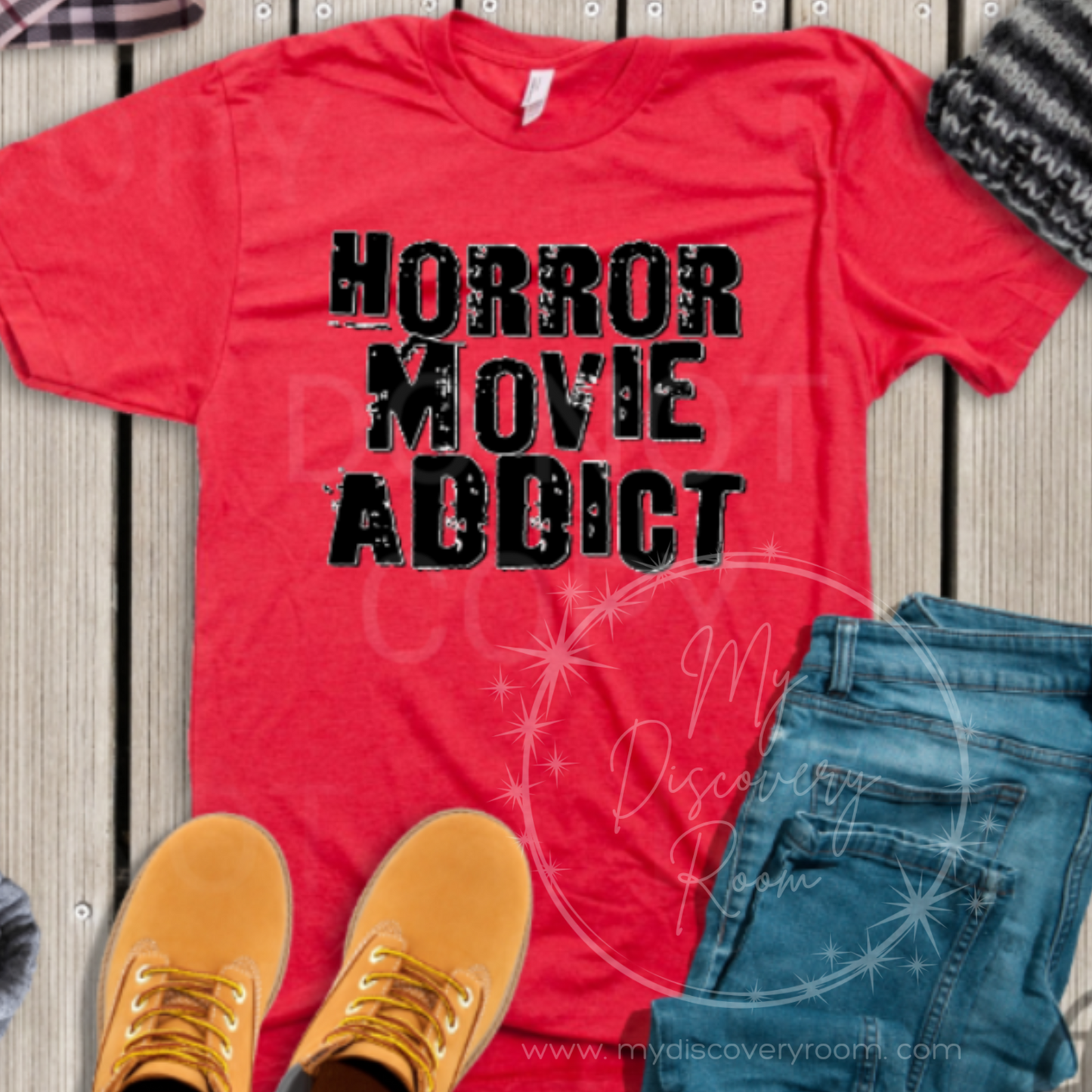 Horror Movie Addict Graphic Tee