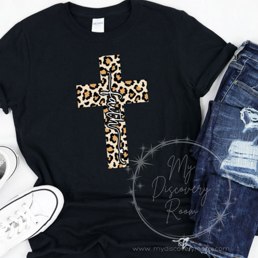 Leopard Cross Graphic Tee