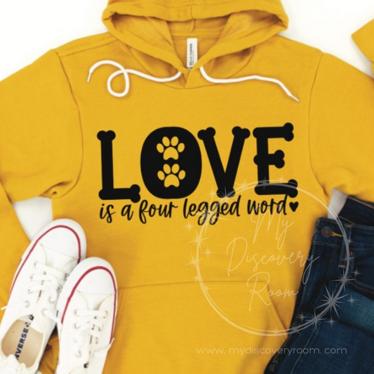 Love Is A Four Legged Word Graphic Tee