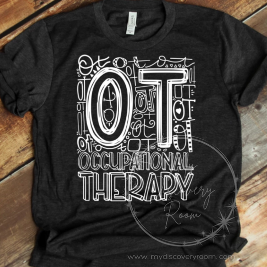 Occupational Therapy Typography Graphic Tee