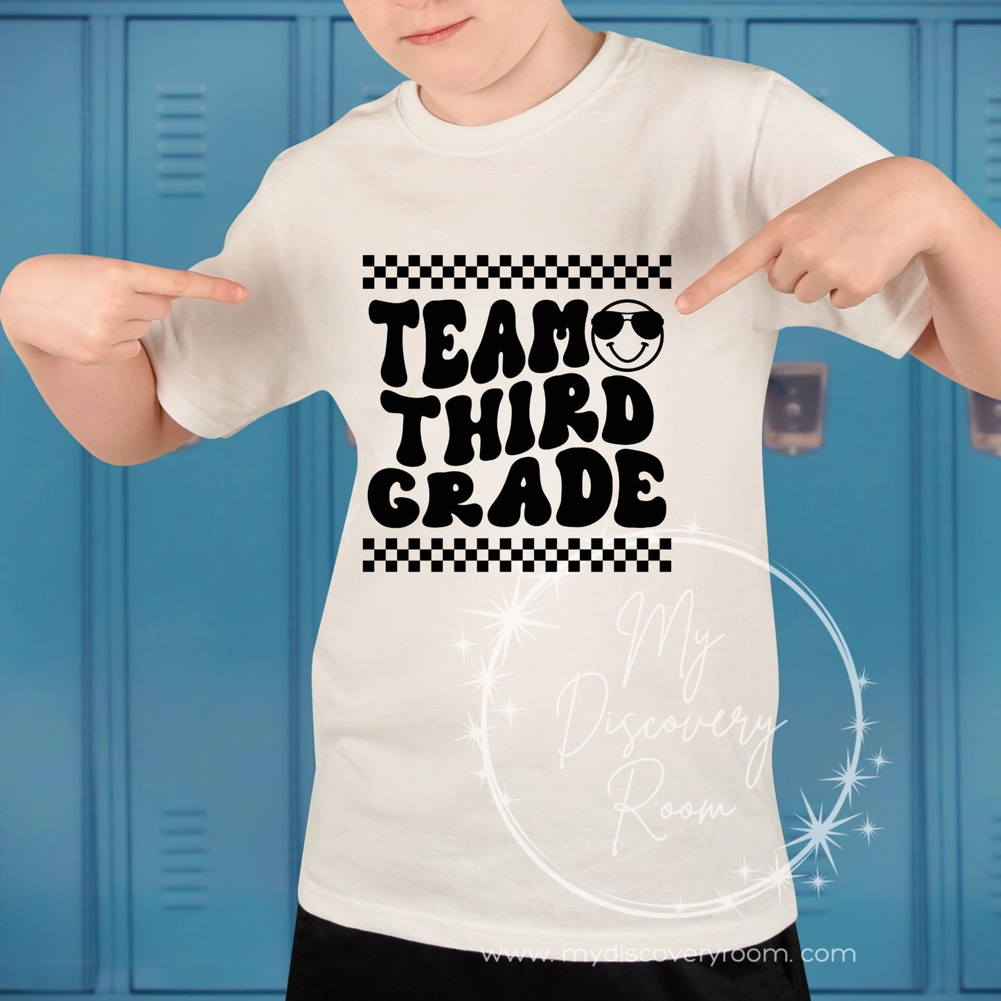 Team Grade Level Black Ink Graphic Tee