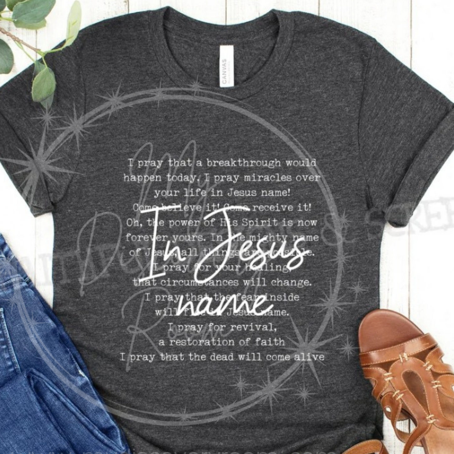 In Jesus Name Graphic Tee