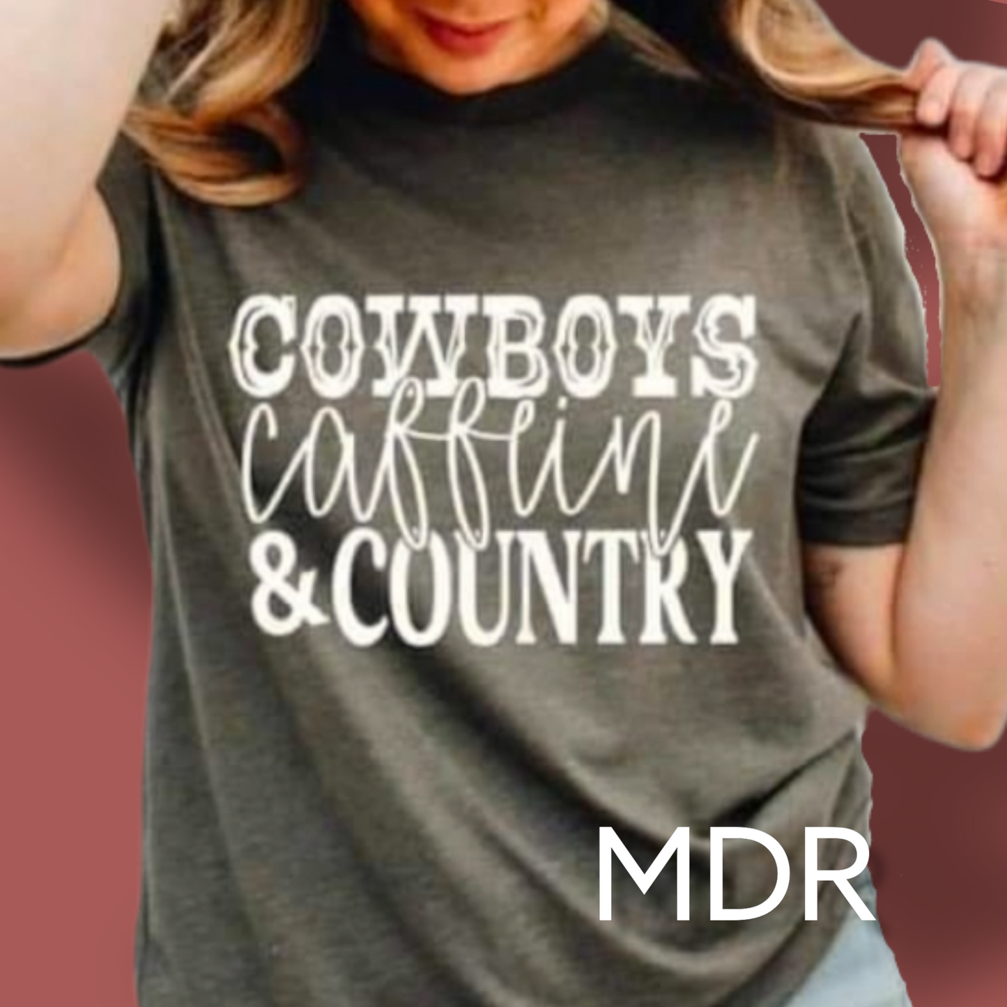 Cowboys, Caffeine, & Country Graphic Tee